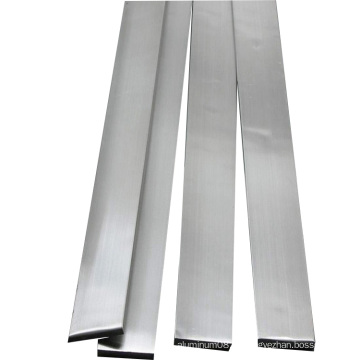estoque plano retangular / barra de aço inoxidável polido grau 304l com preço justo e acabamento de superfície 2B de alta qualidade